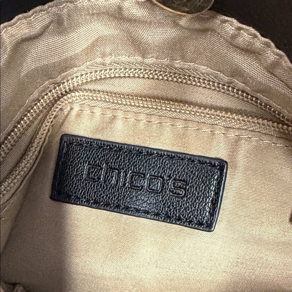 Chico's Black and Cream Crossbody Bag - Picture 6 of 9